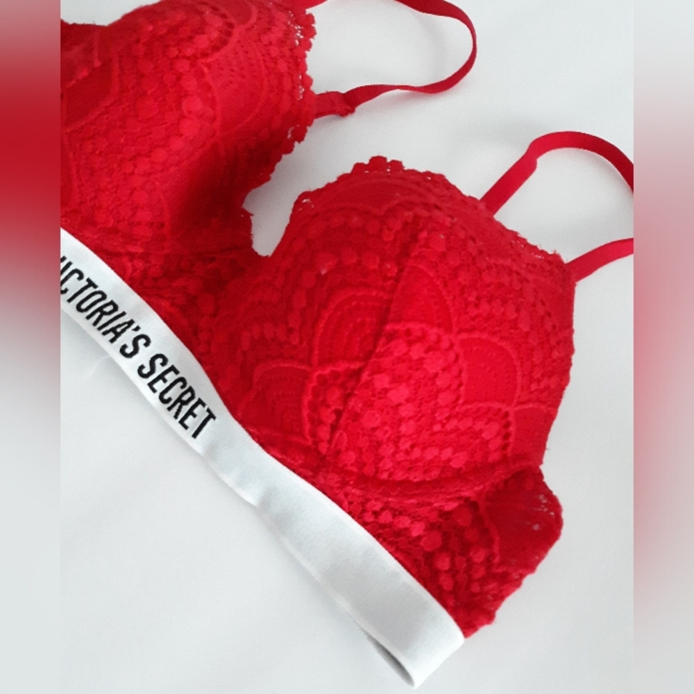 VS T Shirt Lightly Lined Demi Bra 36B - Picture 2 of 5